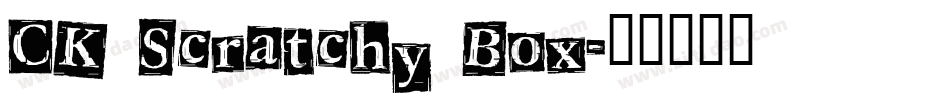 CK Scratchy Box字体转换